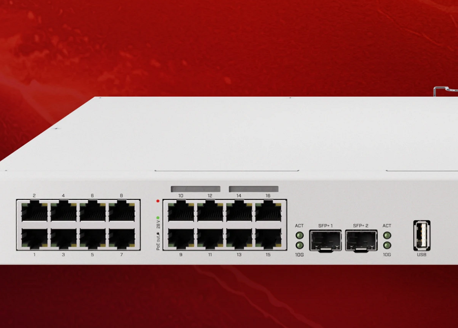 CRS418-8P-8G-2S+RM - MikroTik CRS418-8P-8G-2S+RM 16-Port Gigabit Switch with 8 PoE Out and 10G SFP+ Ports