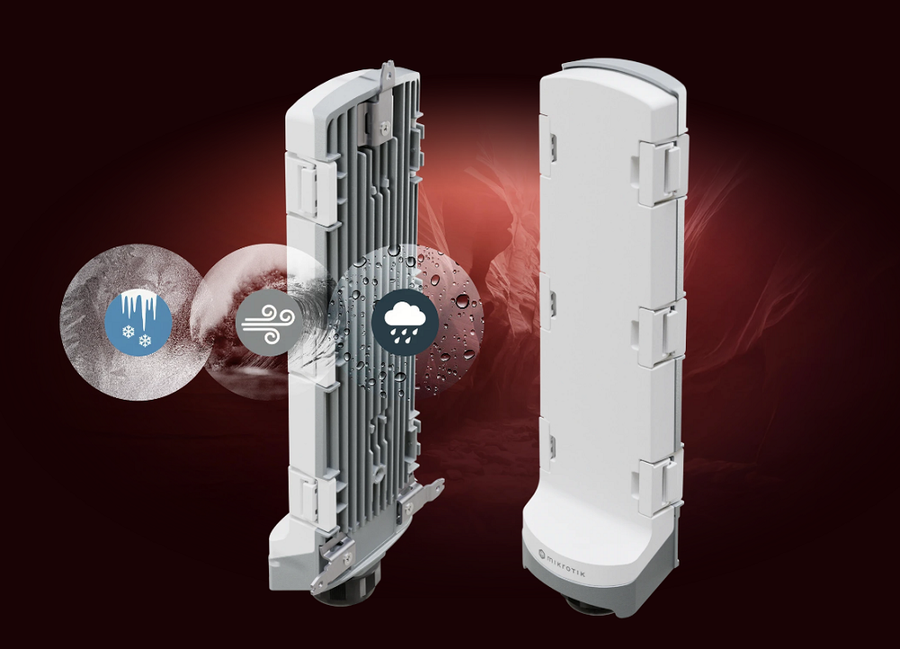 CSS606-1G-2Gi-3S+OUT - MikroTik GPERx6 Outdoor Gigabit Passive Ethernet Repeater with 1x PoE-In, 2x PoE-Out and 3x SFP+ Ports
