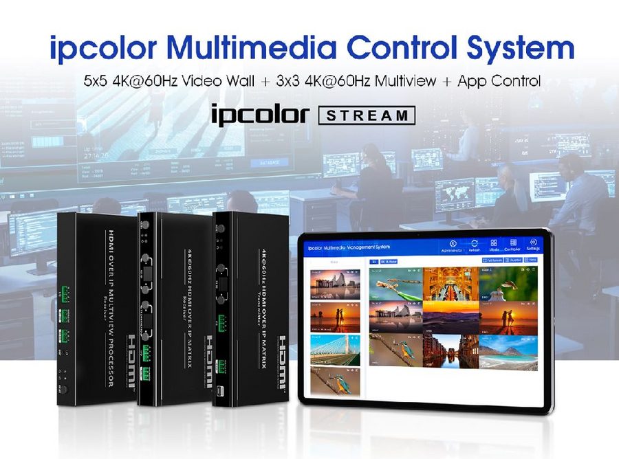 LENKENG IMCS-IM02-RX - HDMI extender over IP (Matrix) supports 4k@60hz.Compatible with Cat5e/6. Up to 120M (RX)