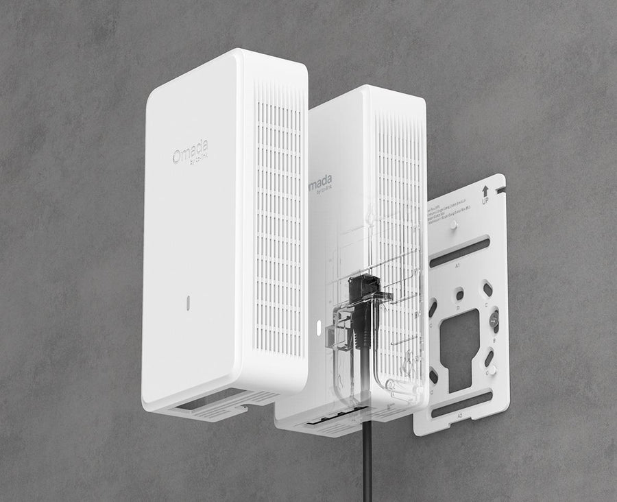 EAP775-Wall - Omada EAP775 BE9300 Tri-Band Wall Plate Wi-Fi 7 Access Point with 5-Ports and PoE Out Support