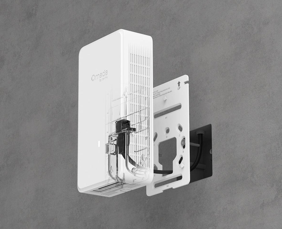 EAP775-Wall - Omada EAP775 BE9300 Tri-Band Wall Plate Wi-Fi 7 Access Point with 5-Ports and PoE Out Support