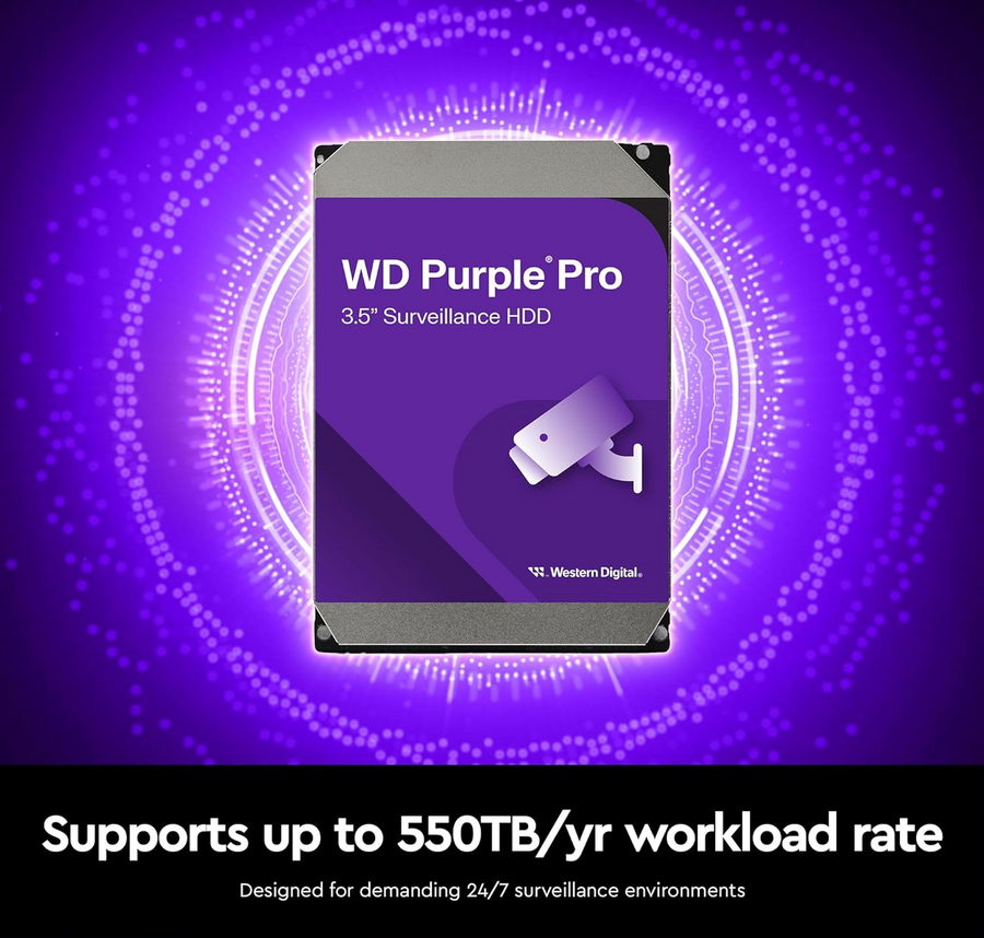 Western Digital WD241PURP - WD Purple Pro 24TB SATA 3.5" 7200RPM 512MB Surveillance HDD