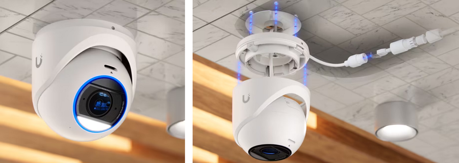 Ubiquiti UVC-G6-PRO-TURRET-W - UniFi Protect G6 Pro Turret Camera 8 Megapixel 4K 40m Infrared IK04 IP66 microSD slot White