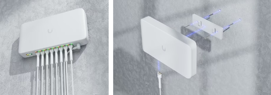 UDB-Switch - Ubiquiti UniFi Device Bridge 8 Port Multigigabit PoE+ Switch with Wi-Fi 7 Connectivity