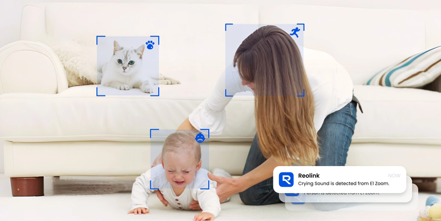 E1-ZOOM - Reolink 8MP Indoor PTZ Wi-Fi Camera 2.4 5 GHz Dual-Band WiFi up to 512GB MicroSD Range