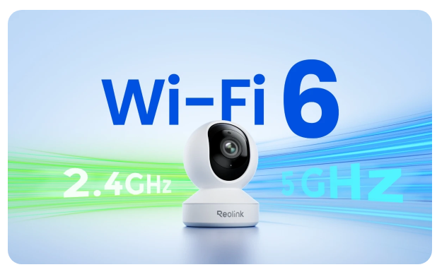 E1-ZOOM - Reolink 8MP Indoor PTZ Wi-Fi Camera 2.4 5 GHz Dual-Band WiFi up to 512GB MicroSD Range