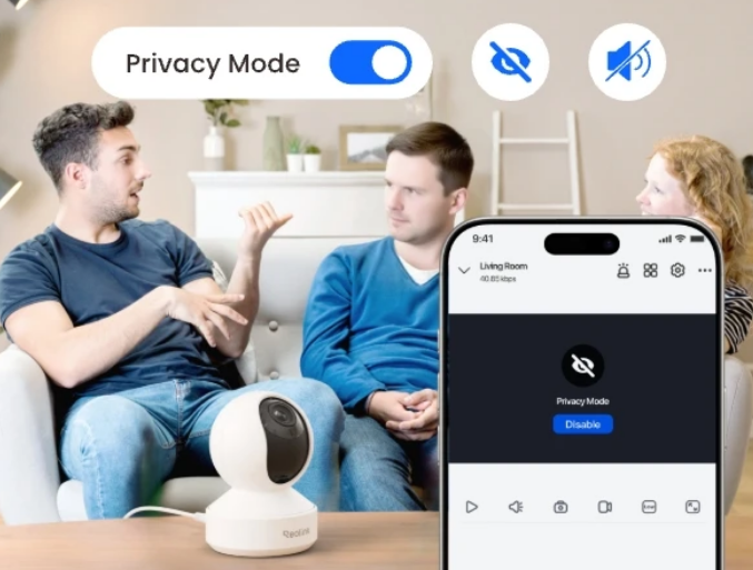 E1-ZOOM - Reolink 8MP Indoor PTZ Wi-Fi Camera 2.4 5 GHz Dual-Band WiFi up to 512GB MicroSD Range