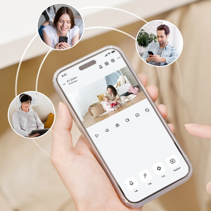 E1-ZOOM - Reolink 8MP Indoor PTZ Wi-Fi Camera 2.4 5 GHz Dual-Band WiFi up to 512GB MicroSD Range