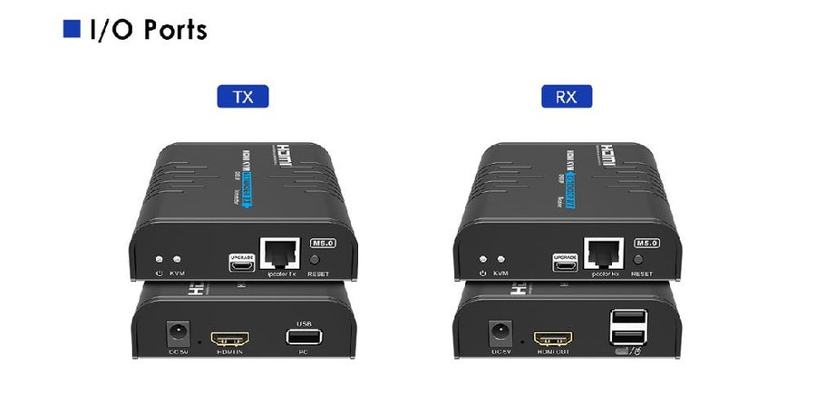 LENKENG LKV373KVM-M5.0 - HDMI KVM Extender Over Single Cat5E/6 up to 120M Multipoint/Point to Point.