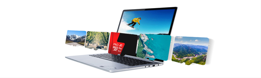 NT02P500PRO-512G-R - Netac P500 Extreme Pro microSDXC V30 Card with Adapter 512GB