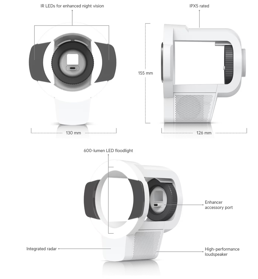 UACC-Pro-Bullet-Enhancer-W - Ubiquiti UniFi Protect Pro Bullet Enhancer for the G6 Pro Bullet and AI Pro White