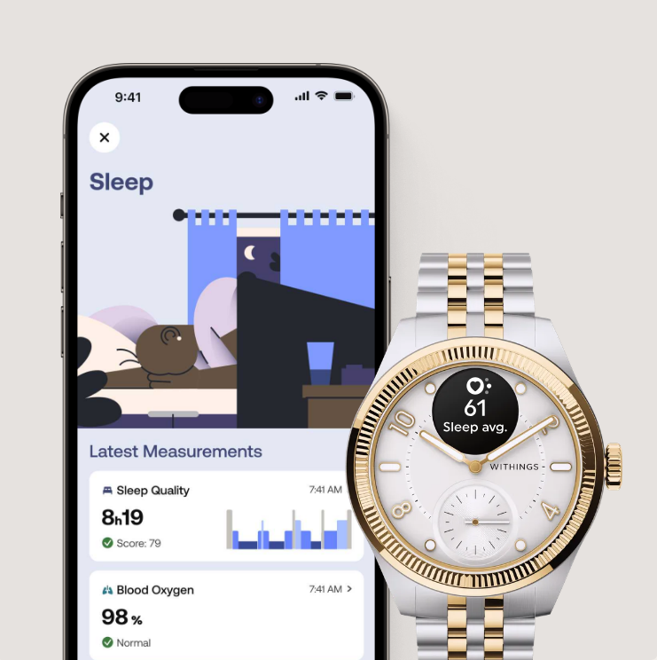 HWA10-model-11 - Withings ScanWatch Nova - Brilliant Edition (Gold Silver)