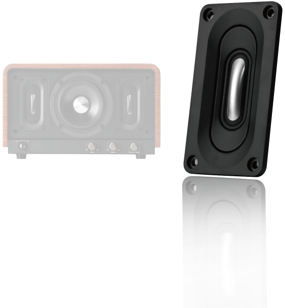 Airpulse by Edifier P100X Premium HiFi Multi-Driver Wireless Desktop Speaker System - Walnut