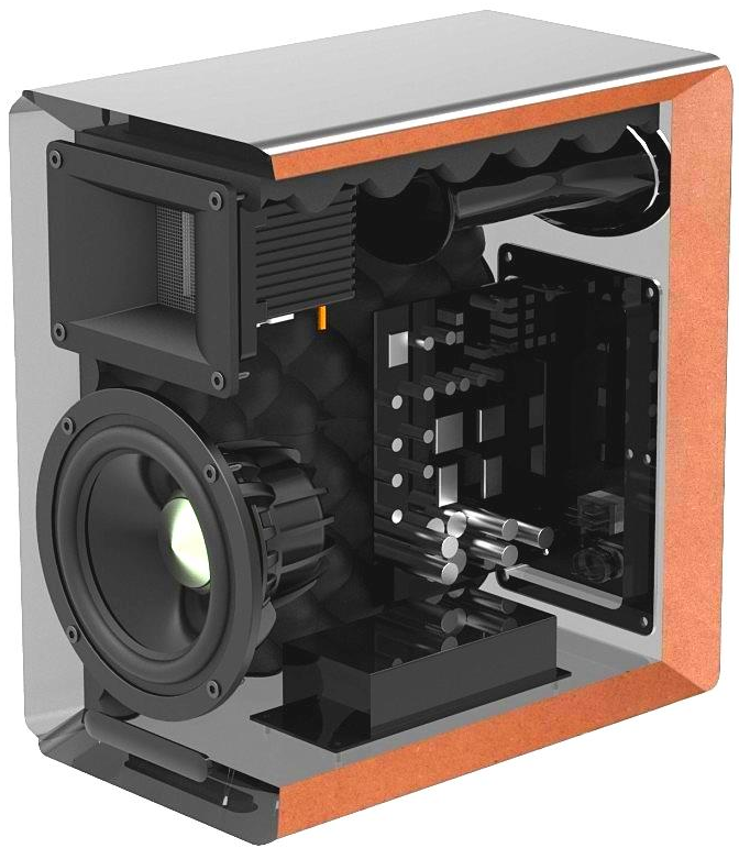 Airpulse by Edifier A100 Bookshelf Speakers + SW8 8" Subwoofer 270W 2.1 HiFi System Bundle - Gloss Black