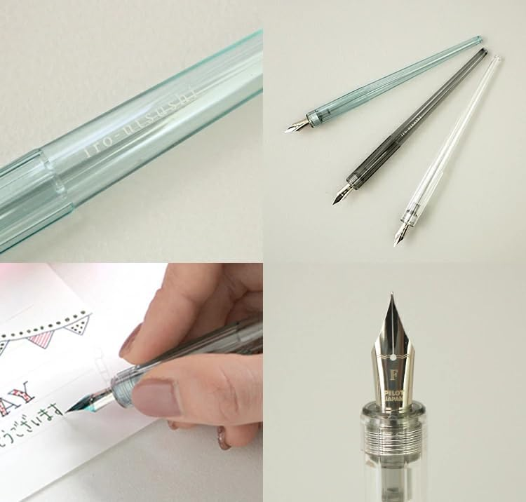 FIR-70R-CLM-INT - Pilot Iro-utsushi Dip Pen Plastic Tinted Blue Medium (FIR-70R-CL-M)