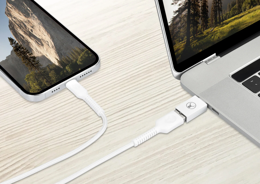 ELK-80071-R - Bonelk USB-C to USB-A 3.0 Adapter (White)