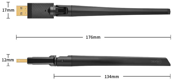 Cruxtec Bluetooth 6.0 Long Range USB Adapter - Enhanced Data Rate