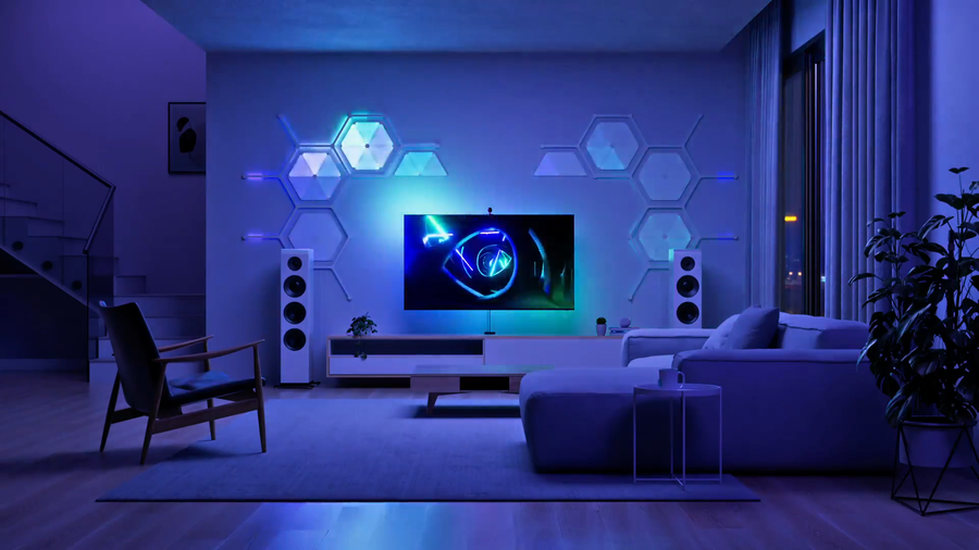 N6900K05-43LS - Nanoleaf 4D V2 TV Screen Mirror Kit for TVs up to 65"- 4 Meters
