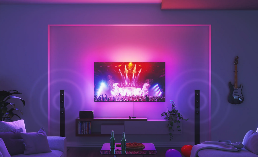 N6900K05-43LS - Nanoleaf 4D V2 TV Screen Mirror Kit for TVs up to 65"- 4 Meters