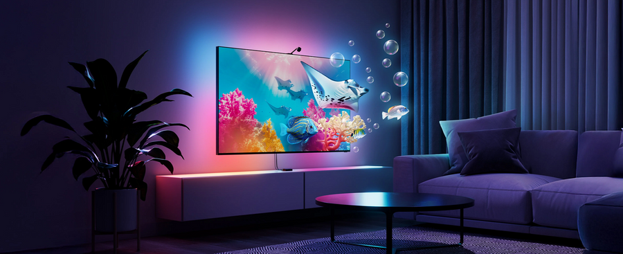 N6900K05-43LS - Nanoleaf 4D V2 TV Screen Mirror Kit for TVs up to 65"- 4 Meters