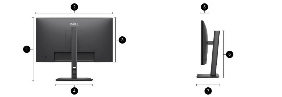 P2426H - DELL P-SERIES 24" (16:9) IPS 1920X1080 FHD HDMI DP USB TYPE-A/B USBC USB HUB H/ADJ 3YR