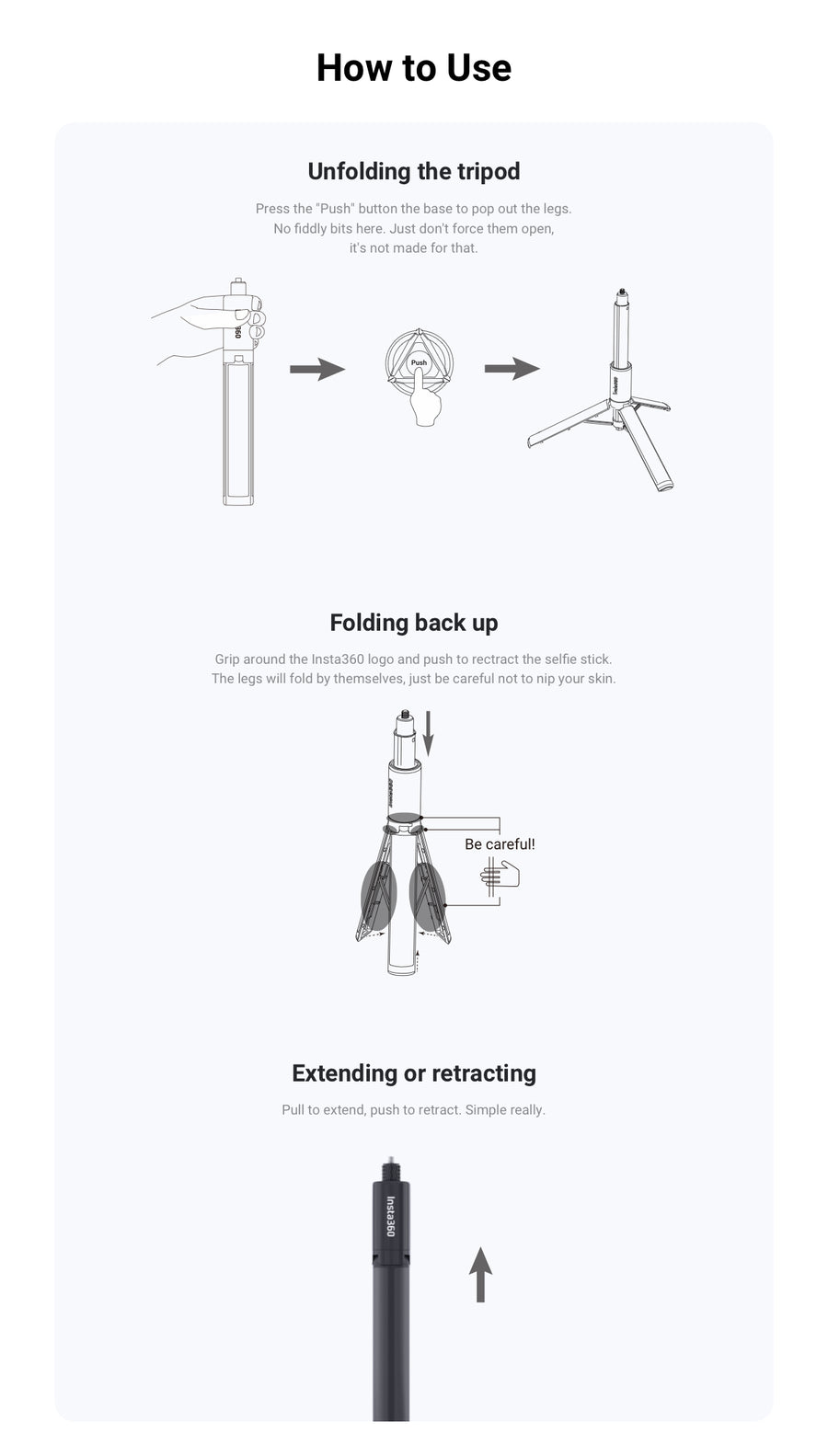 6970357852338 - Insta360 2-in-1 Invisible Selfie Stick + Tripod