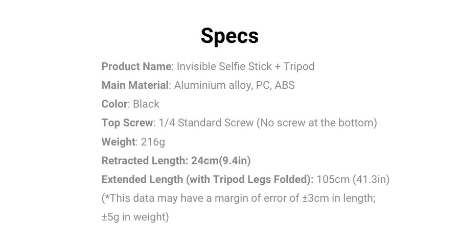6970357852338 - Insta360 2-in-1 Invisible Selfie Stick + Tripod