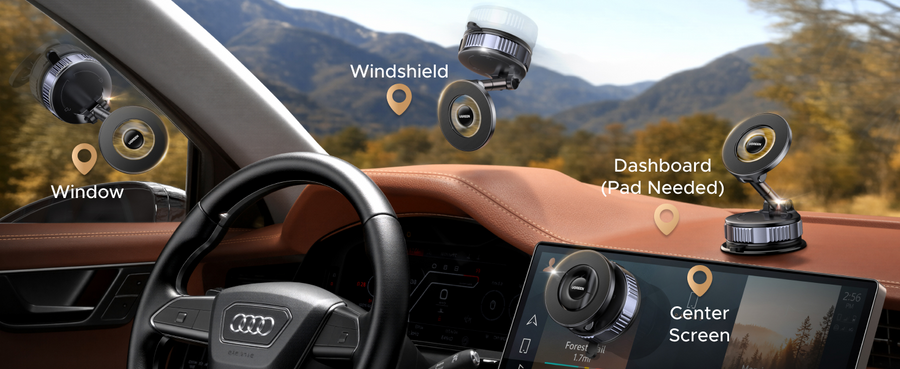 UG-75666 - UGREEN Suction Cup Magnetic Phone Mount