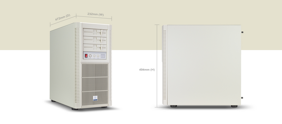 SST-FLP02W - SilverStone FLP02W Retro-inspired Tower Chassis