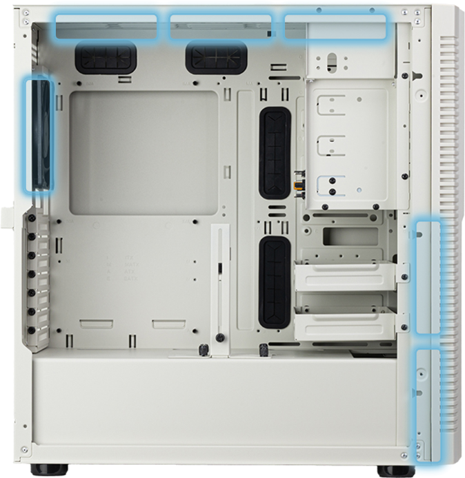 SST-FLP02W - SilverStone FLP02W Retro-inspired Tower Chassis