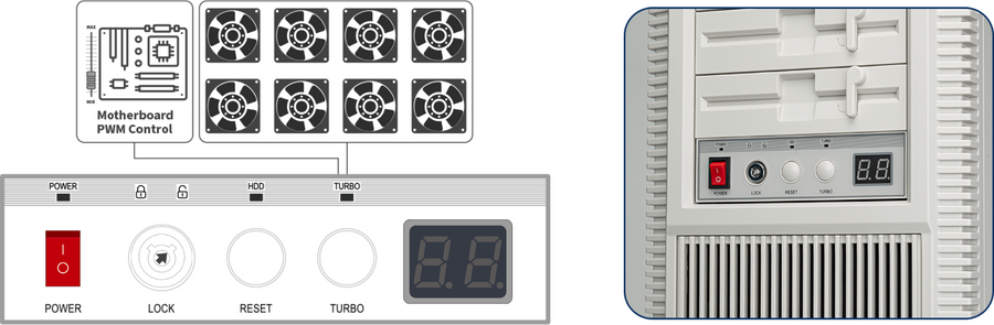 SST-FLP02W - SilverStone FLP02W Retro-inspired Tower Chassis