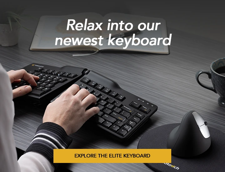 22CGE - KEYBOARD WIRED  ELITE  A SHAPE  GOLDTOUCH