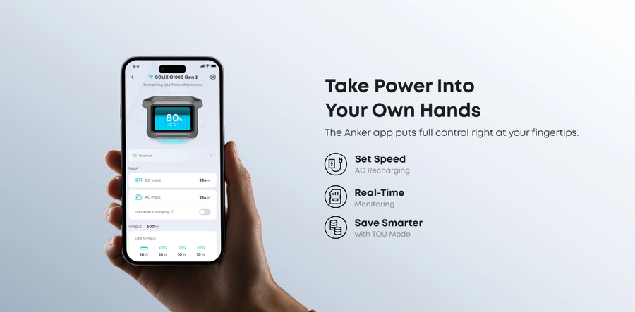 ASC1000G2 - ANKER SOLIX C1000 G2 PORTABLE POWER STATION