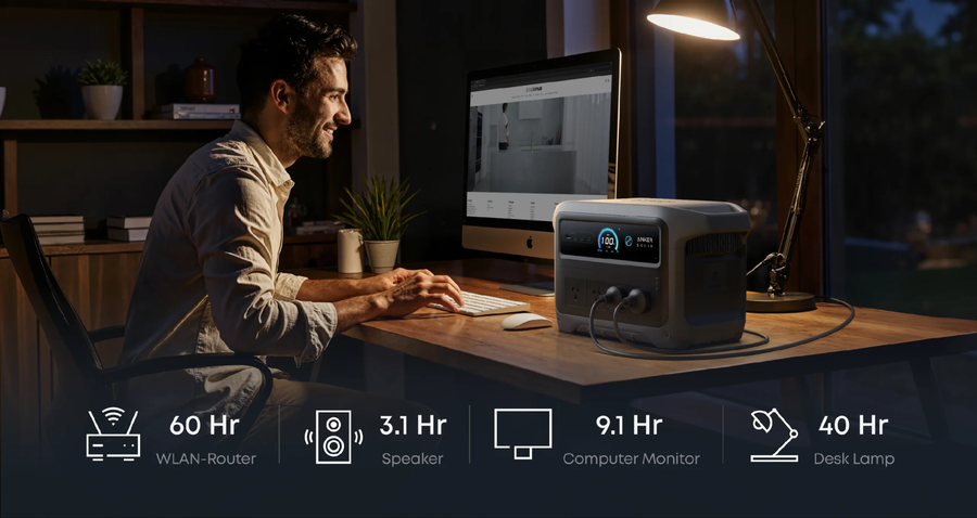 ASC1000G2 - ANKER SOLIX C1000 G2 PORTABLE POWER STATION