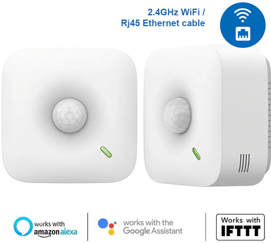 MS1P - Ubibot MS1P Cloud-Supported WiFi, PoE Ethernet Powered Remote Infrared Motion Sensor