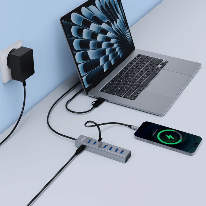 MB-HUB788 - mbeat 7-Port USB Hub with Dual USB-A & USB-C Connector