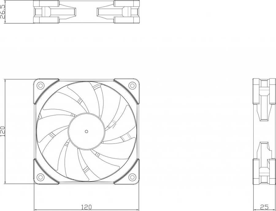 TL-C12RB-S V2 - Thermalright TL-C12RB-S V2(single) ARGB Lüfter mit Umkehrdrehung