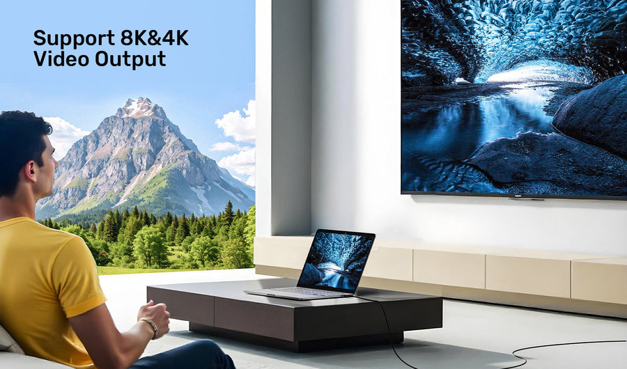 Unitek C14100A - 2m USB4 USB-C to USB-C Cable Supports up to 40Gbps Transfer Up to 240W (48V/5A) & 8K@60Hz