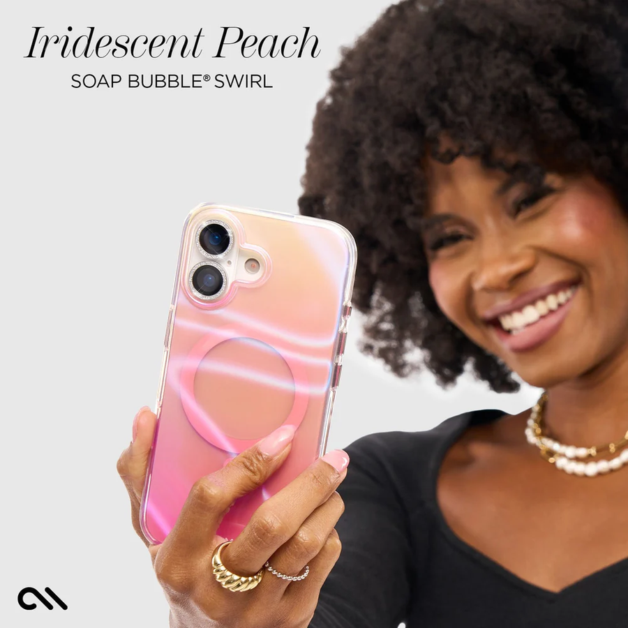Casemate CM057388 - Case-Mate Peach Bubble (MS) - iPhone 17 - Iridescent