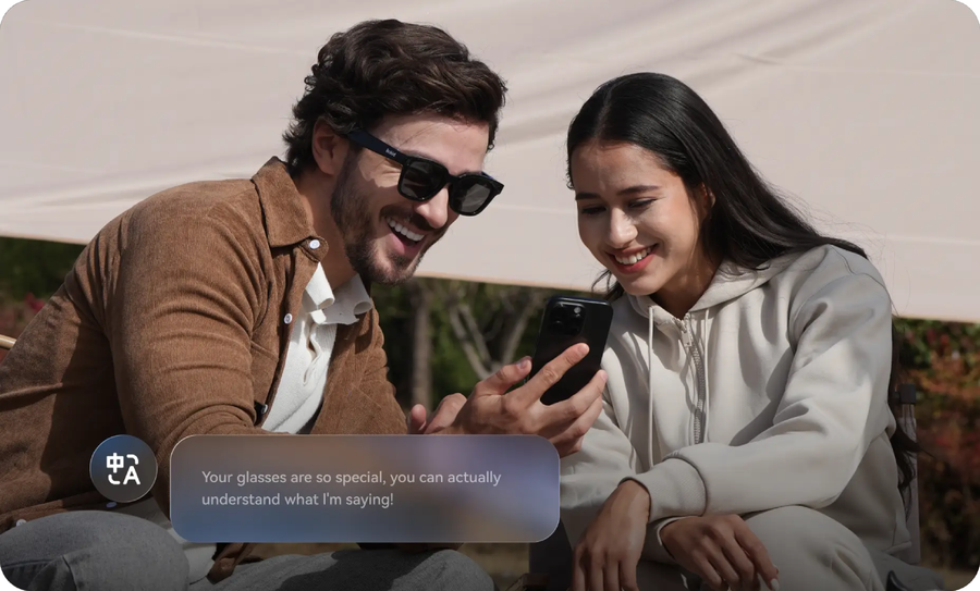 Rokid Ultra-Light 38.5g AI Glasses Style (Non-Display)