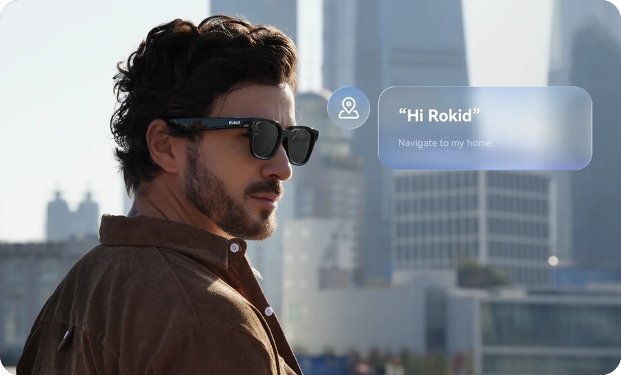 Rokid Ultra-Light 38.5g AI Glasses Style (Non-Display)