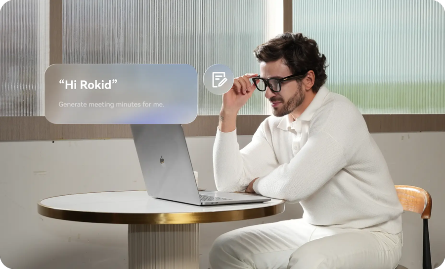 Rokid Ultra-Light 38.5g AI Glasses Style (Non-Display)