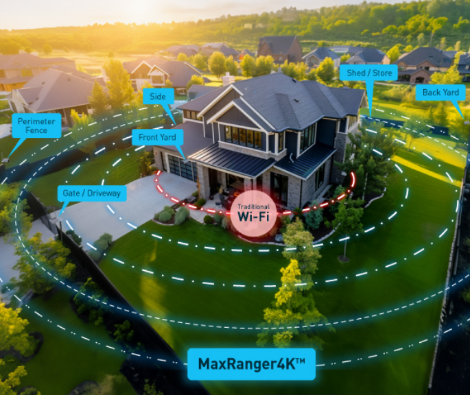 SWANN SWNVW-MAXV2CAM-GL - MaxRanger4K v2 Solar Wireless Security Camera - 1 Pack Color Box