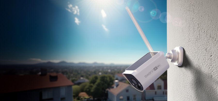 SWANN SWNVW-MAXV2CAM-GL - MaxRanger4K v2 Solar Wireless Security Camera - 1 Pack Color Box