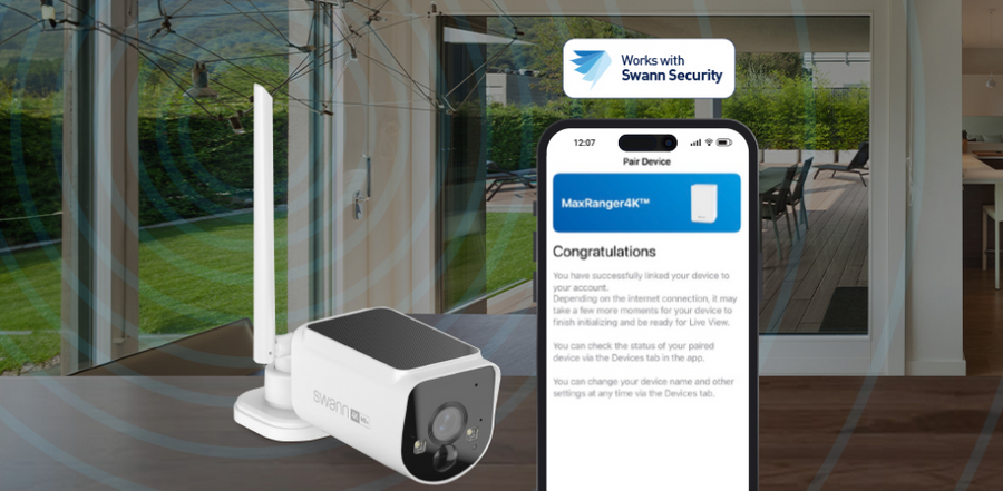 SWANN SWNVW-MAXV2CAM-GL - MaxRanger4K v2 Solar Wireless Security Camera - 1 Pack Color Box
