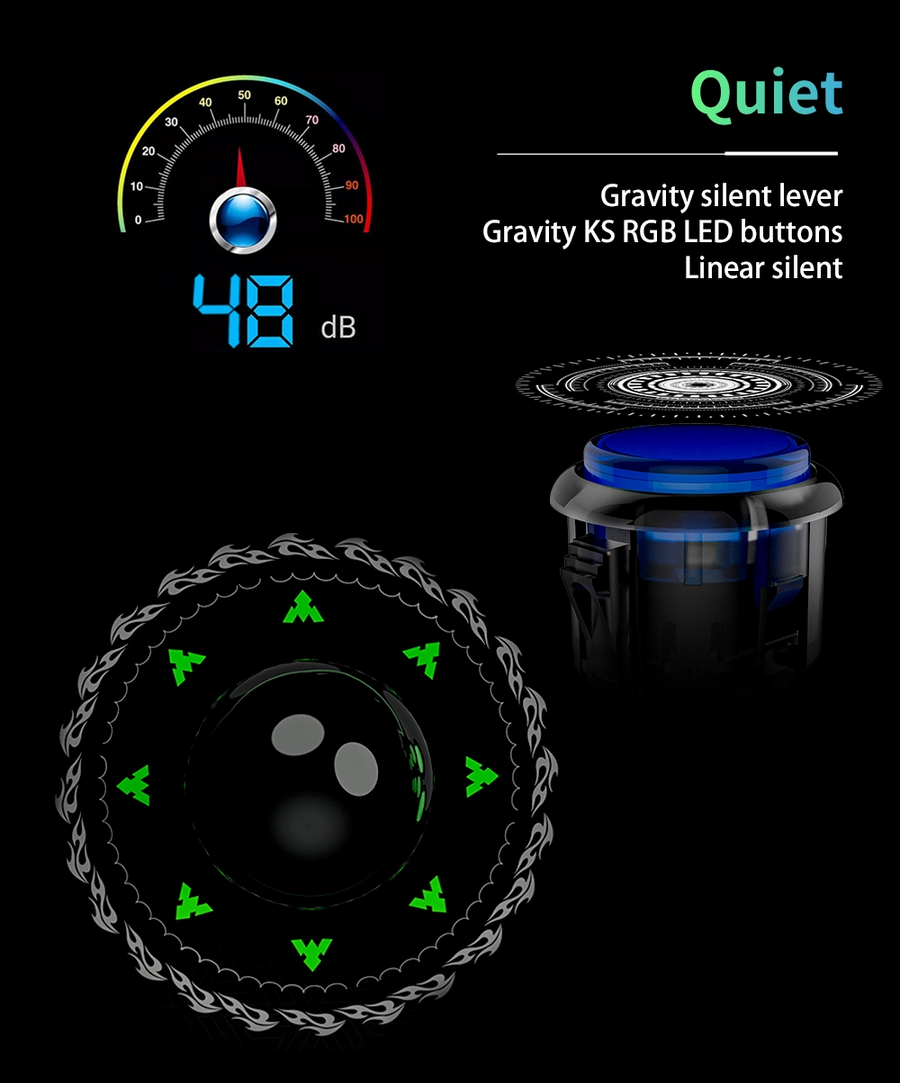 QGQ8AS - Qanba  Q8-GR PC Arcade Stick (Fighting Stick)