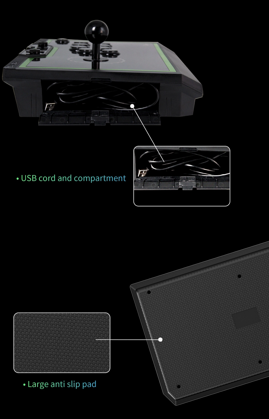 QGQ8AS - Qanba  Q8-GR PC Arcade Stick (Fighting Stick)