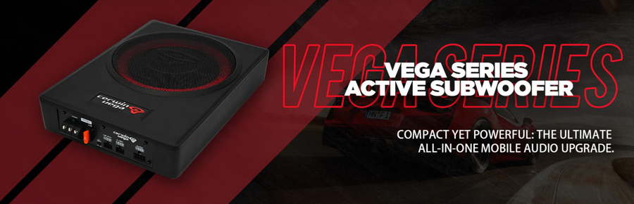 VPAS841 - CERWIN VEGA 8" 4 CH UNDERSEAT ACTIVE SUBWOOFER 430W MAX 150W RMS X1  | 70W RMS X4 @ 4 OHM