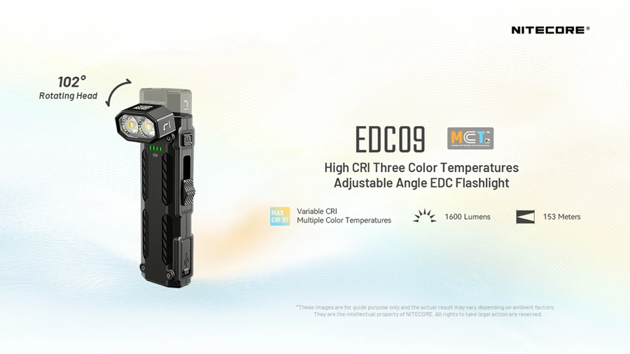EDC09 - NITECORE EDC09 1600 LUMEN EDC TORCH