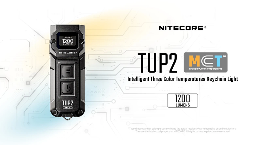 TUP2 BLUE - NITECORE TUP 1200 LUMEN RECHARGEABLE EDC TORCH BLUE